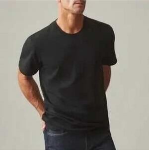 American Giant Men's Black Short Sleeve Tee